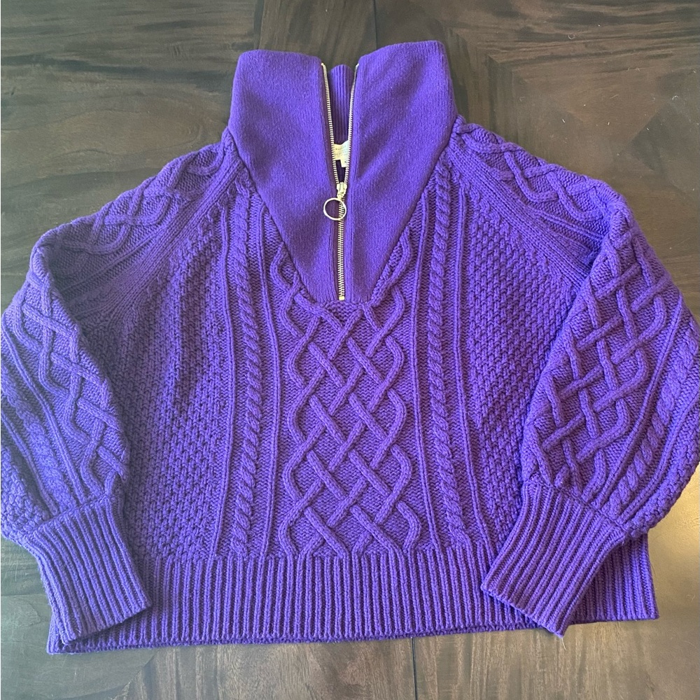 Sezane Romeo Sweater- Purple Sz XS